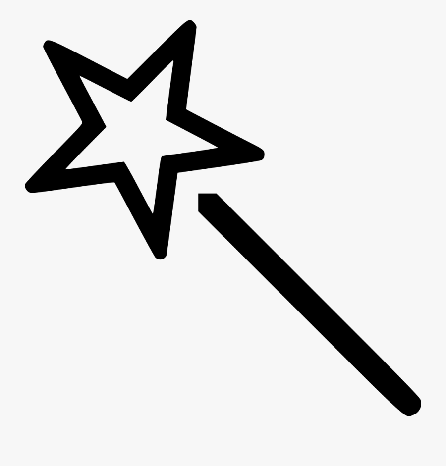 Magic Wand Select Selection Comments Clipart , Png - Yellow Star Outline, Transparent Clipart