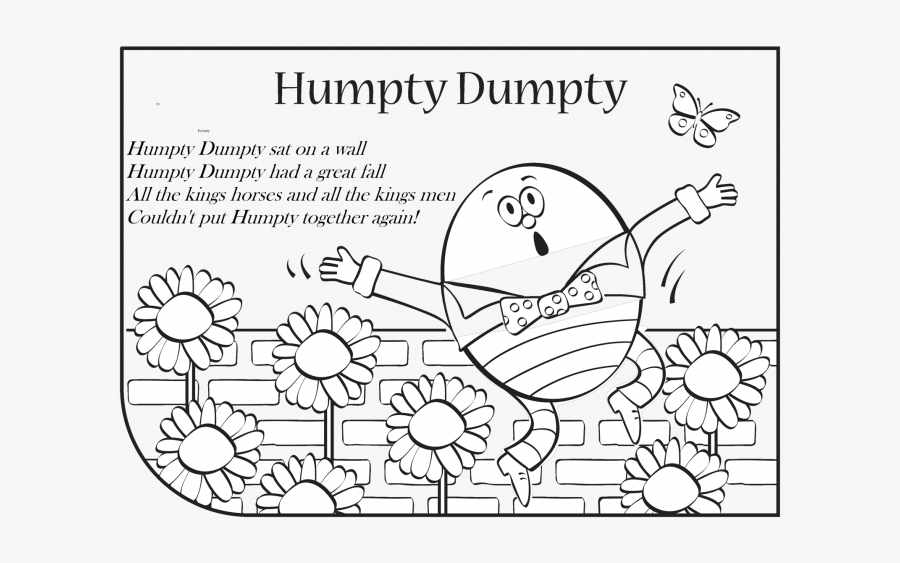 Humpty Dumpty For Coloring, Transparent Clipart