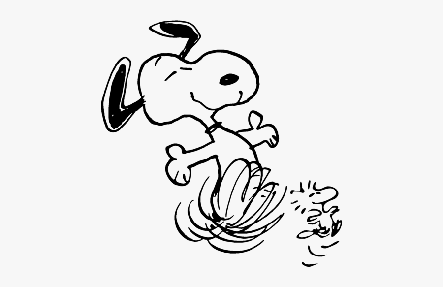 Woodstock And Snoopy Dancing, Transparent Clipart