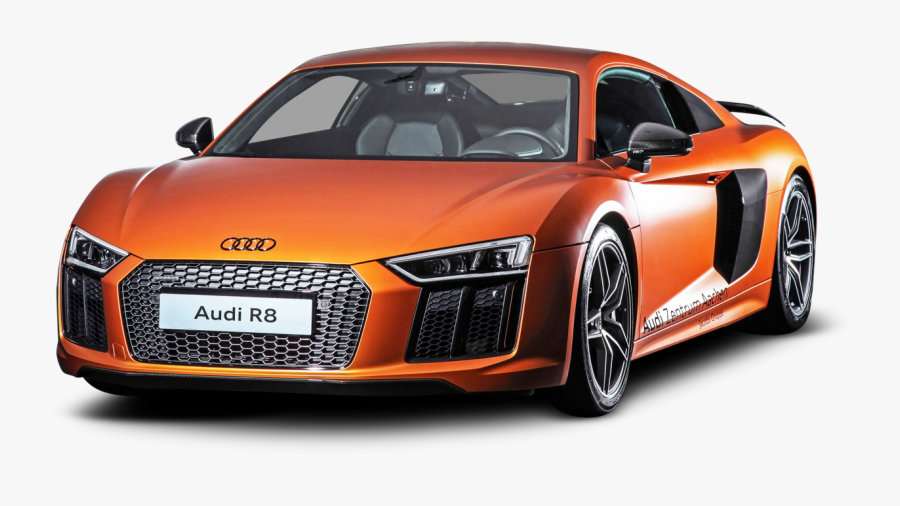 Orange Audi R8 Car Png Image - Transparent Audi R8 Png, Transparent Clipart