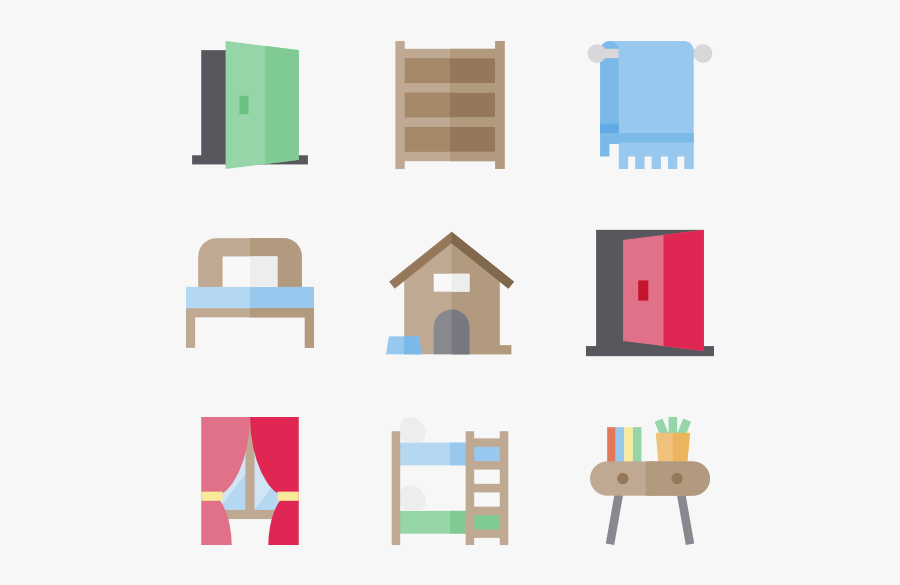 Furniture Clipart Adobe Illustrator - Furniture Icon Color Png, Transparent Clipart