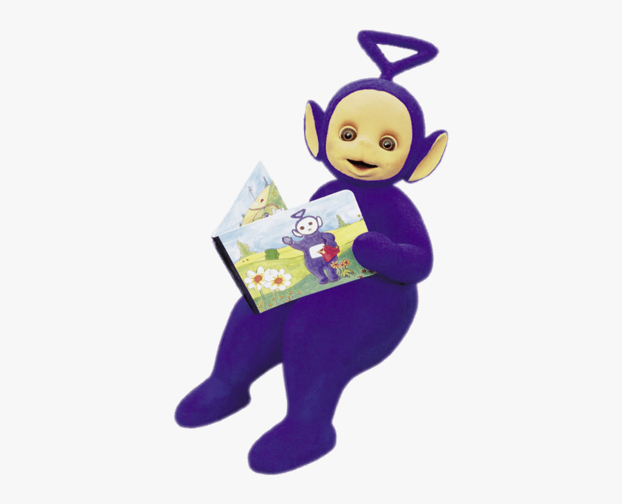 Teletubbies Tinky Winky Reading - Tinky Winky Teletubbie Png, Transparent Clipart