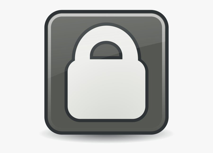 Vector Clip Art Of Grayscale Security Icon, Transparent Clipart