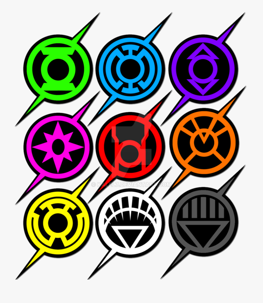 All Lantern Corps Logo, Transparent Clipart