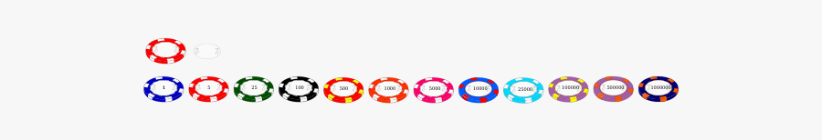 Vector Image Of Casino Chips - Orange, Transparent Clipart