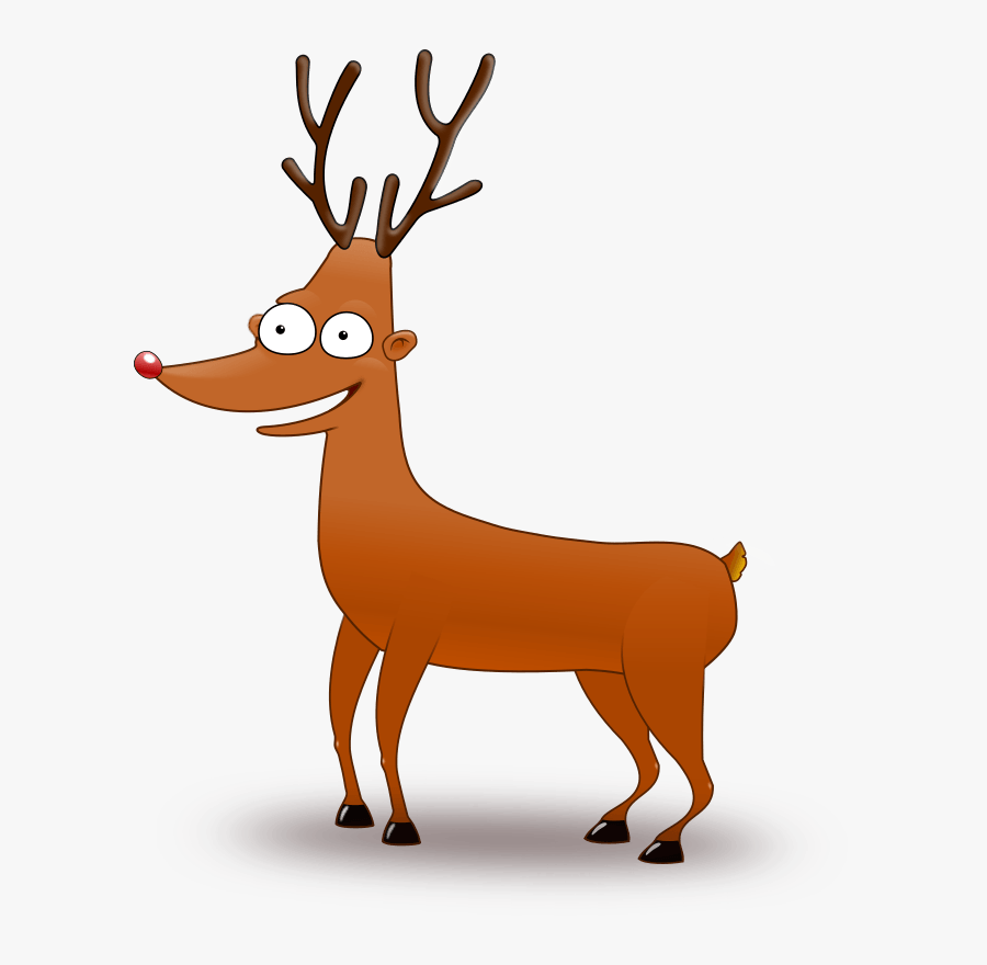 Fat Reindeer Clipart - Funny Reindeer Clipart, Transparent Clipart
