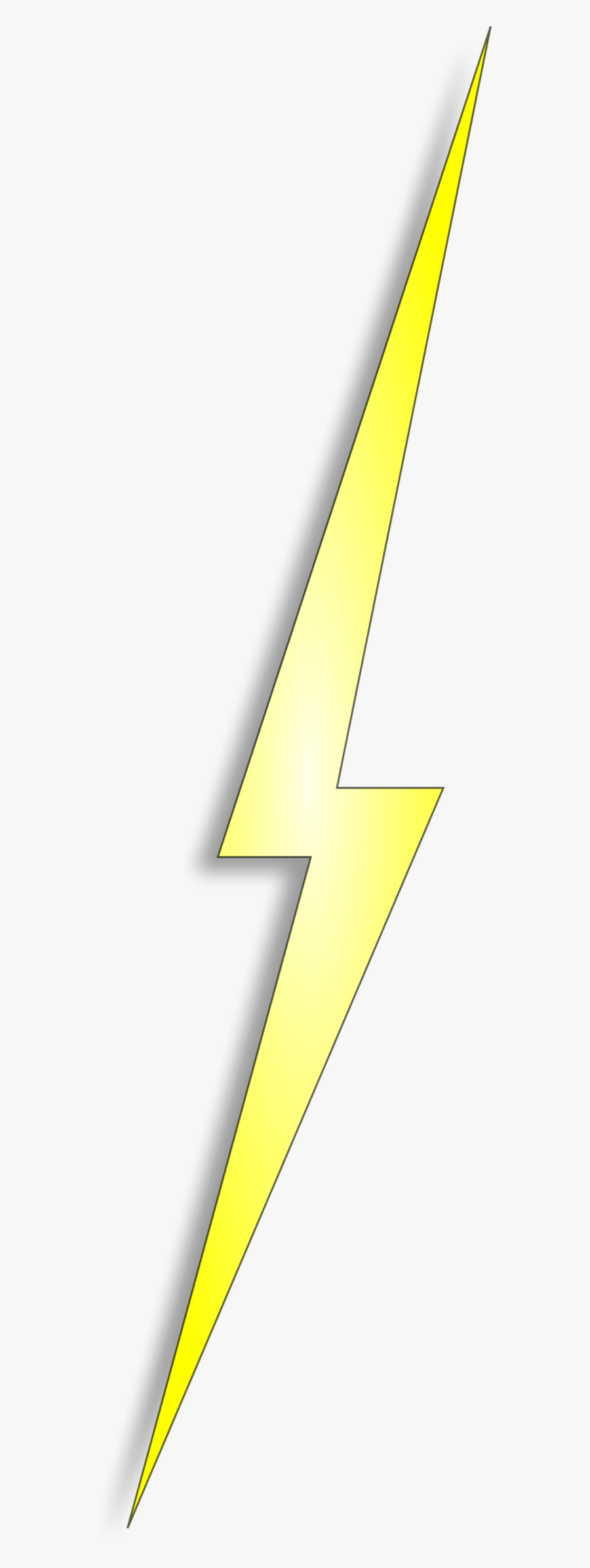 Yellow Lightning Electricity Bolt Thunder Lightning - Sign, Transparent Clipart