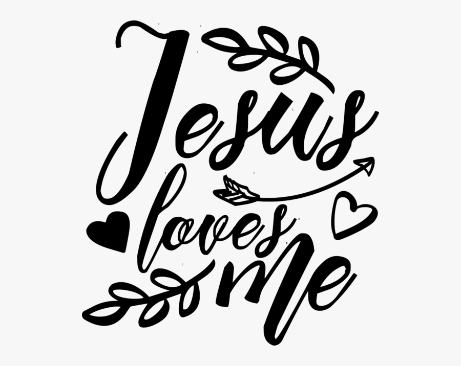 Jesus Love Me Vector, Transparent Clipart
