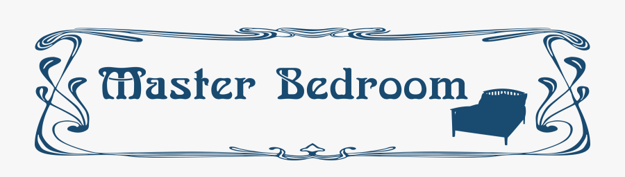 Clipart - Clip Art Bedroom Sign, Transparent Clipart
