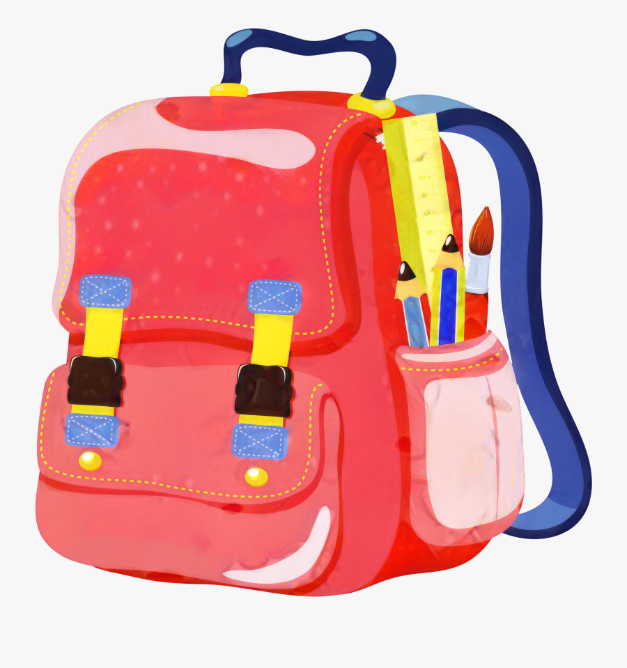 Clip Art Portable Network Graphics Backpack Desktop - Clipart School Bag Png, Transparent Clipart