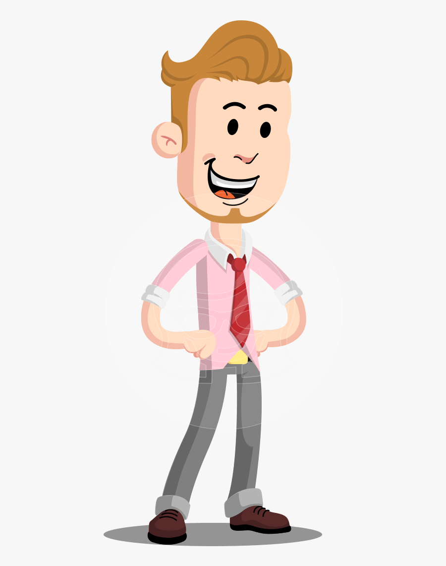 Office Boy Cartoon Png, Transparent Clipart