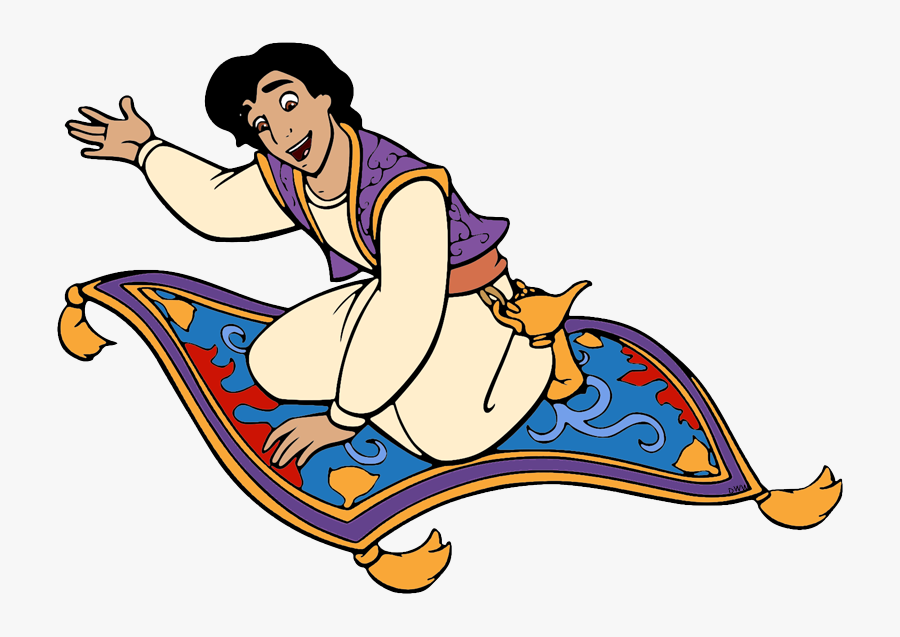 #aladdin #disney #tiger #jasmine #princessjasmine #aladdinandjasmime - Aladdin On The Carpet, Transparent Clipart