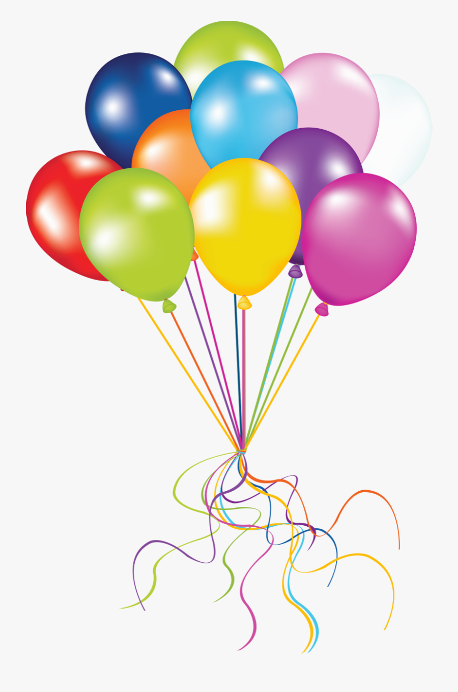 Balloon Birthday Clip Art - Transparent Background Birthday Balloons Clipart, Transparent Clipart