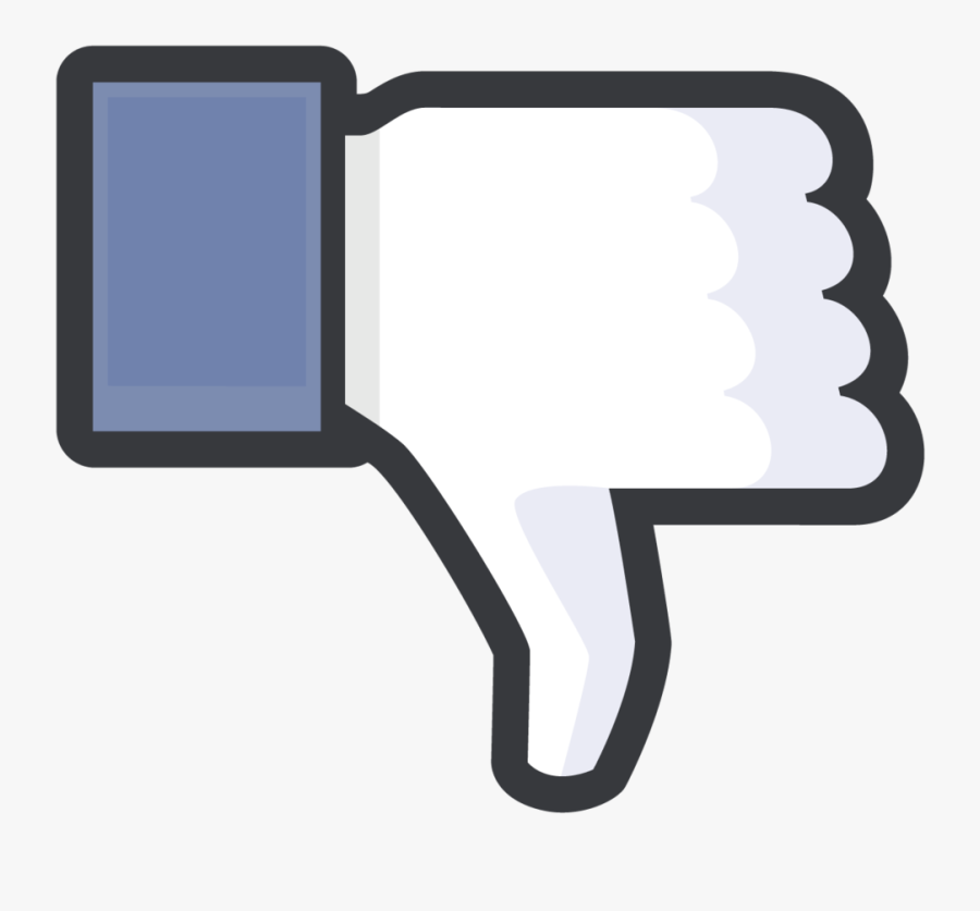 Thumbs Down - Facebook Thumb Down Icon, Transparent Clipart