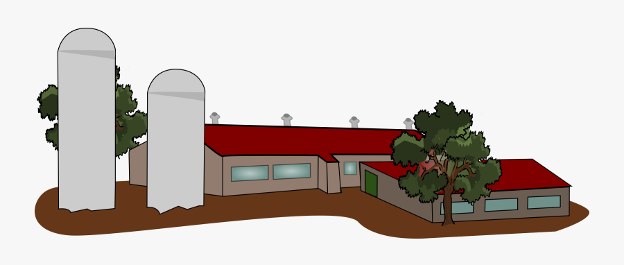 Clipart Industrial Farm Ferme - Industrial Farm Clip Art, Transparent Clipart