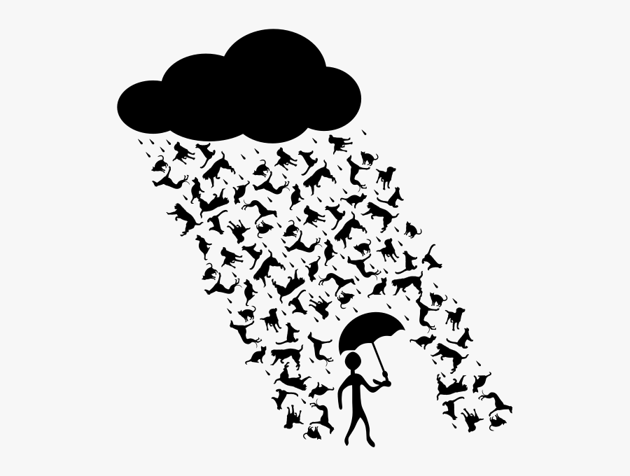 Raining Cats And Dogs Png Images - Raining Cats And Dogs Clipart, Transparent Clipart