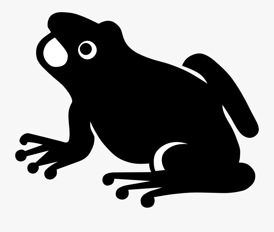 Frog Silhouette Clip Art, Transparent Clipart