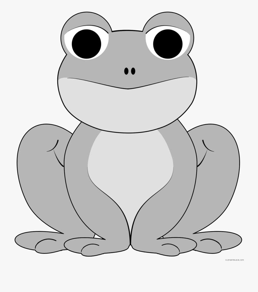 Clipart Frog Black And White - Cartoon Frog Clipart Png, Transparent Clipart