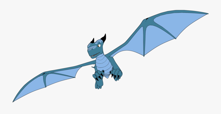 Bat,dragon,fictional Character - Blue Flying Dragon Png, Transparent Clipart