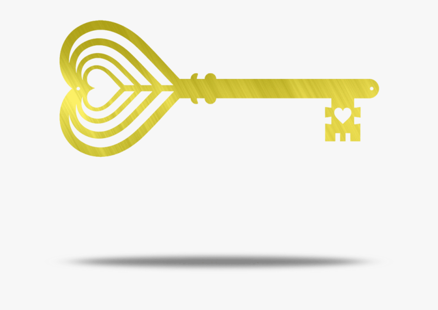 The Key To My Heart Steel Wall Art - Illustration, Transparent Clipart