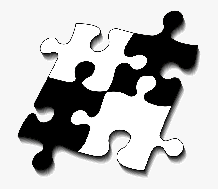 Puzzles Black And White, Transparent Clipart