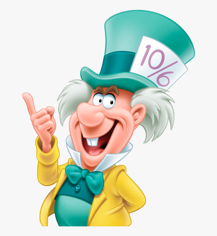 Alice In Wonderland Characters Mad Hatter, Transparent Clipart