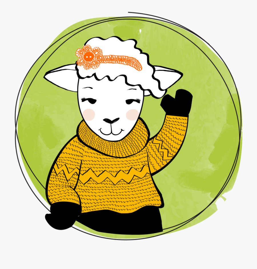 Meet Pearl The Sheep - Cartoon, Transparent Clipart
