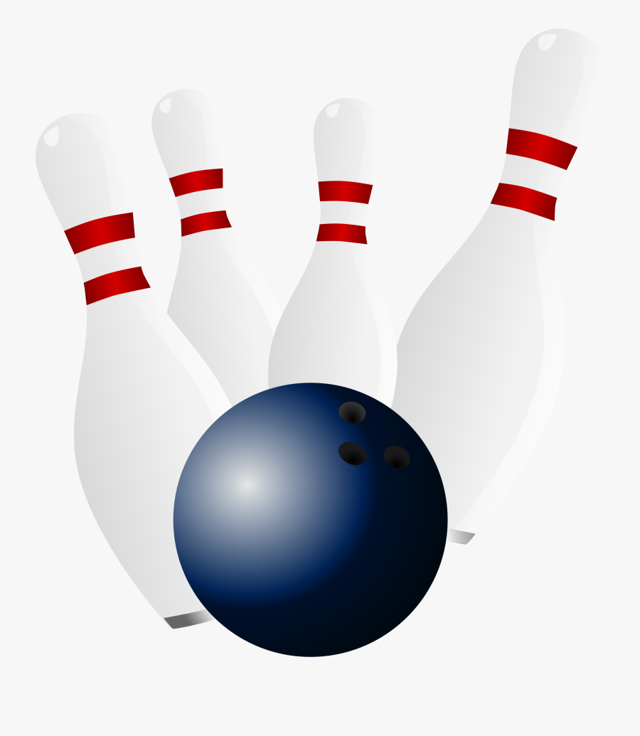 Bowling Pins And Ball Clip Art - Bowling Pins And Bowl, Transparent Clipart