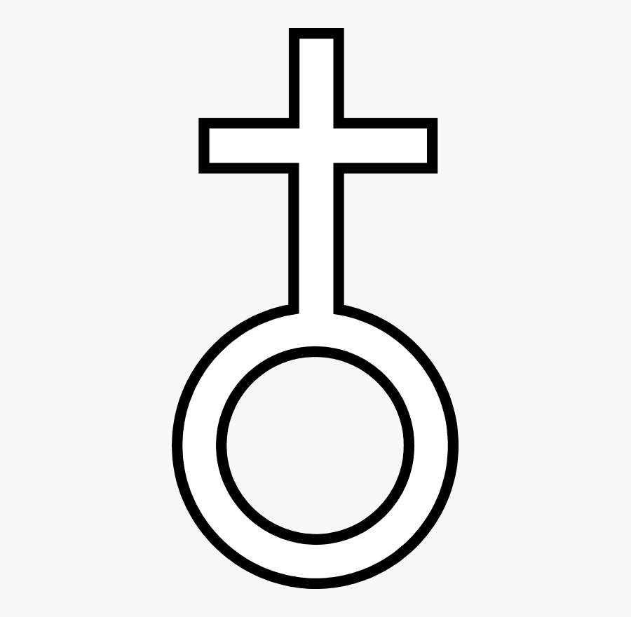 Circle With Cross On Top Symbol, Transparent Clipart