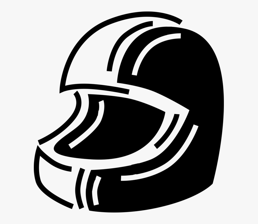 Vector Illustration Of Motorcycle Safety Helmet Protective, Transparent Clipart