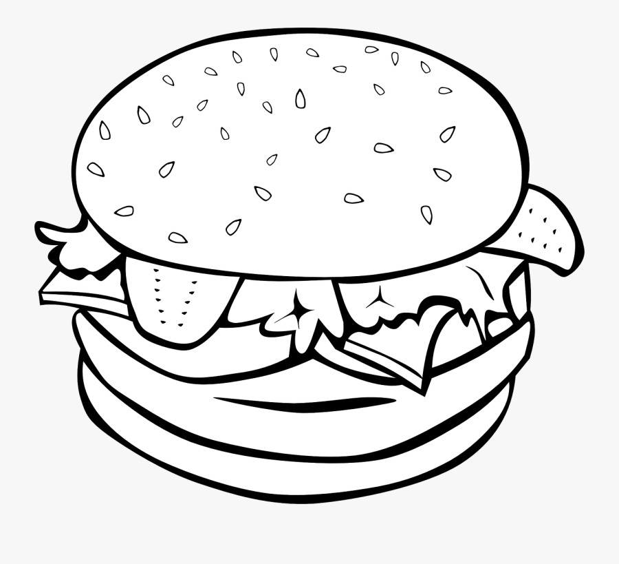 Hamburger Burger Sandwich Free Photo - Hamburger Clip Art, Transparent Clipart