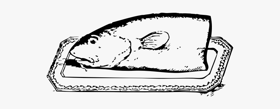 Half A Cod Serving Vector Image - Vector Graphics, Transparent Clipart