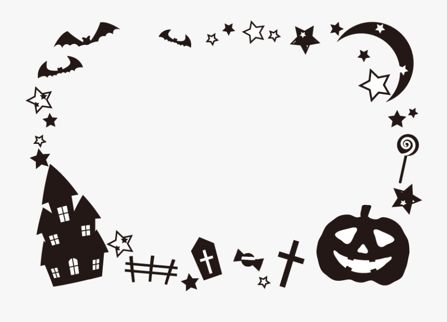 Horrible Halloween Transparent Frames - Halloween Picture Frame Png, Transparent Clipart