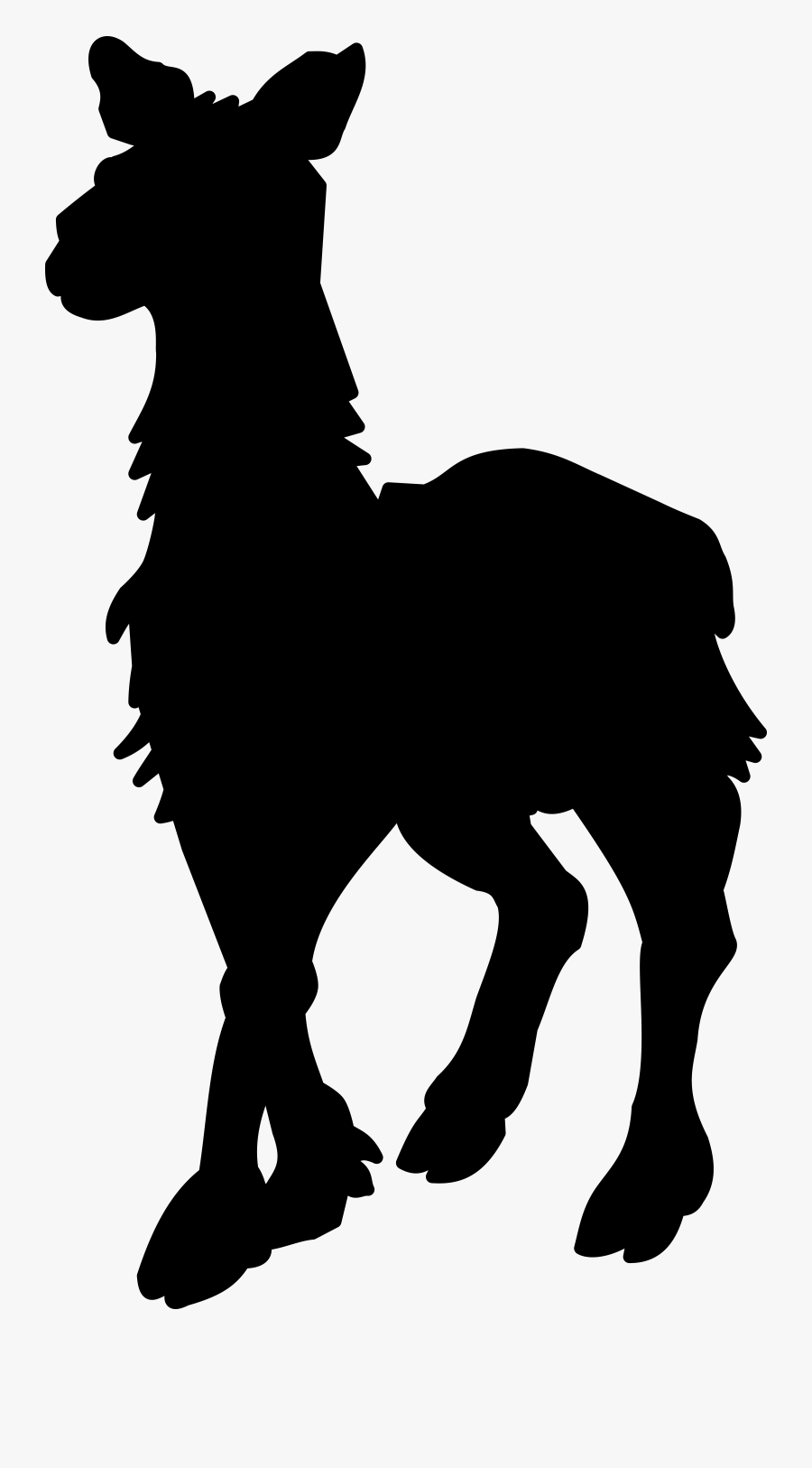 Mule Foal Stallion Mustang Donkey - Silhouette, Transparent Clipart