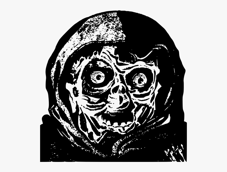 Vector Graphics Of Dark Beast"s Face - Beast Black And White Pdf, Transparent Clipart