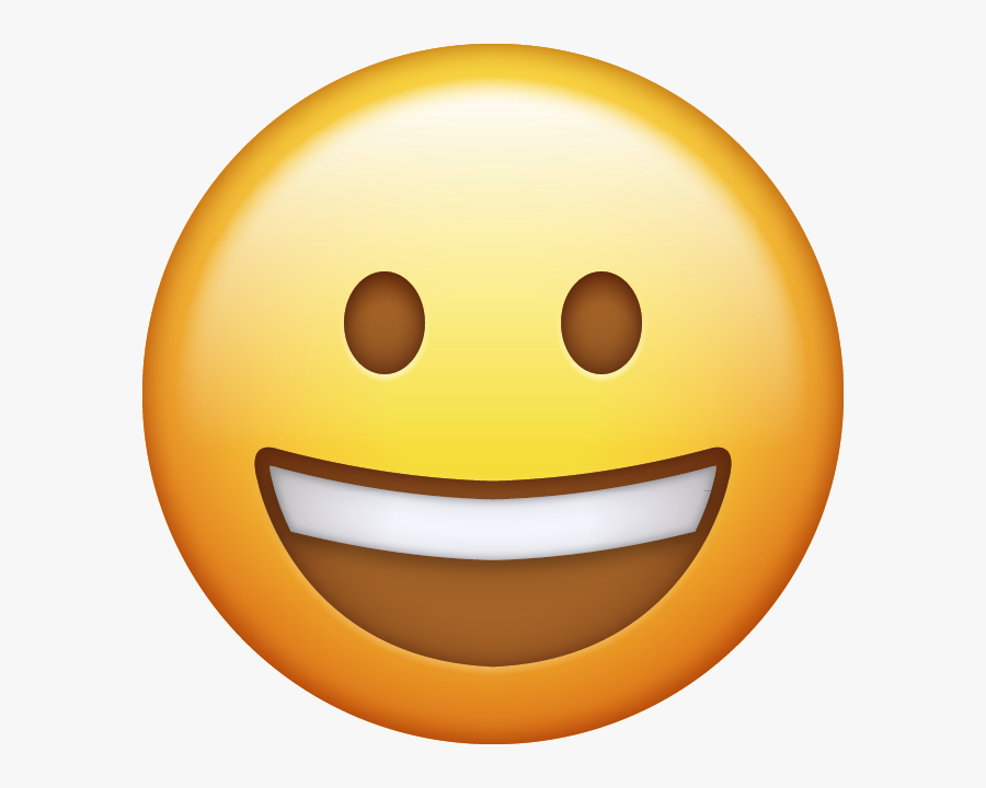 Emoji Happy, Transparent Clipart