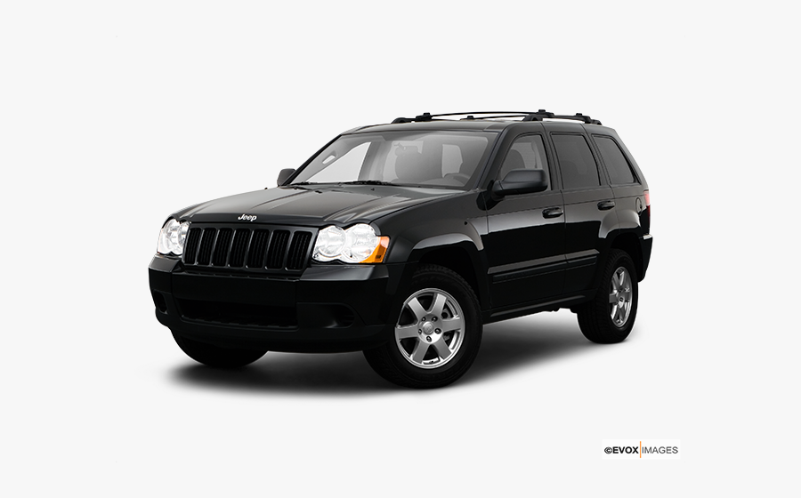 Black 2009 Jeep Grand Cherokee Laredo, Transparent Clipart