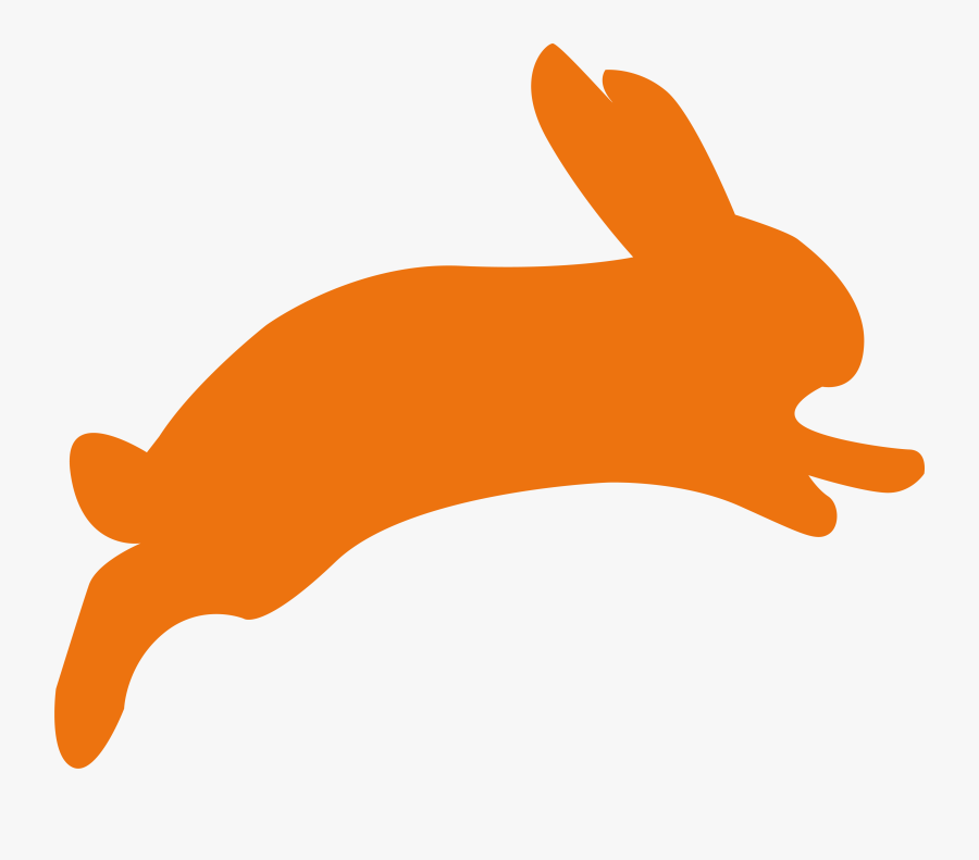Hoppingicon - Tortoise And Hare Silhouette, Transparent Clipart