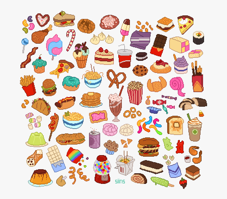 Junk Food T-shirt Redbubble Cuteness - Transparent Cute Food Clipart, Transparent Clipart