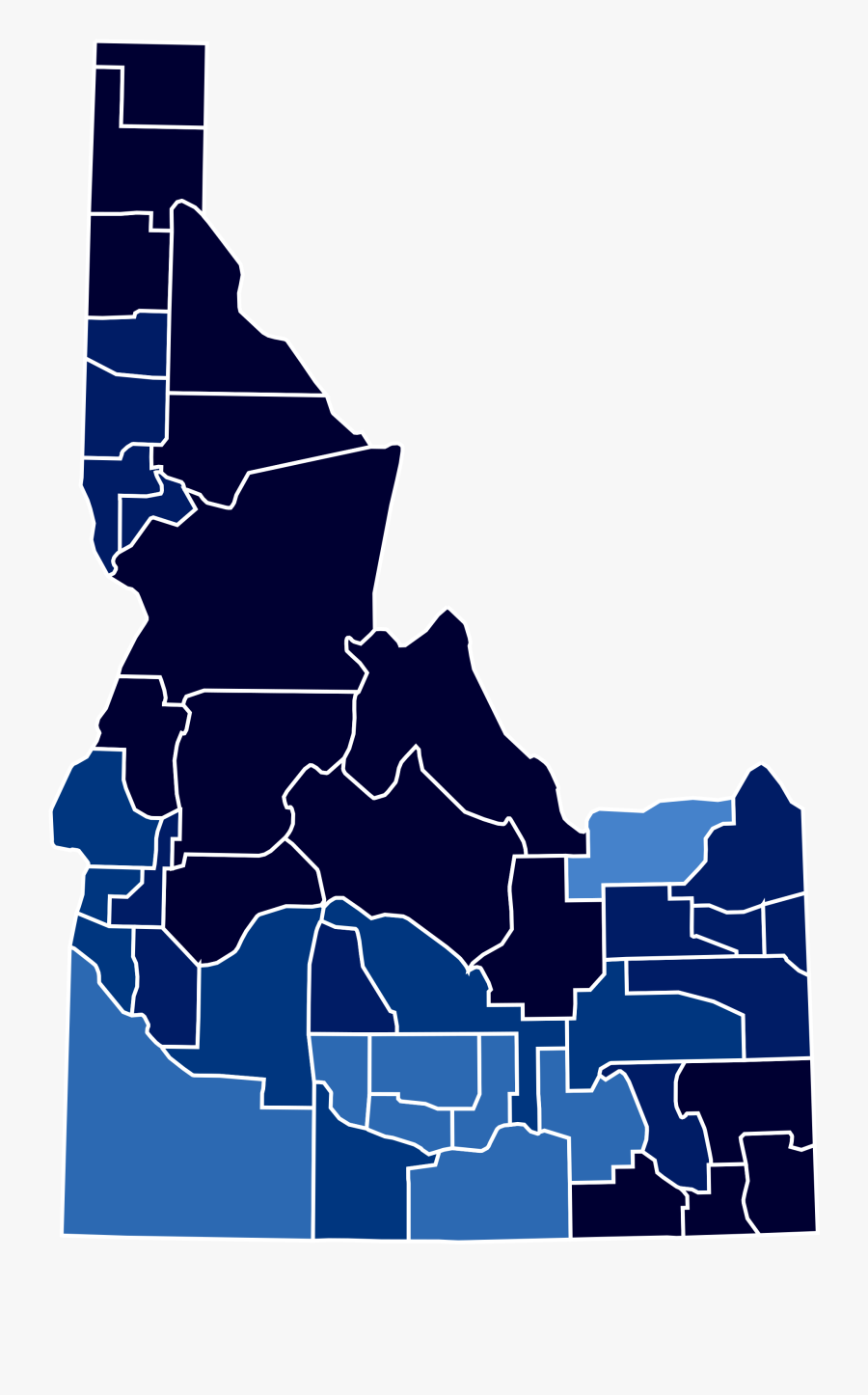 Idaho Election Results 2018 Clipart , Png Download - 2016 Election Results By County Idaho, Transparent Clipart