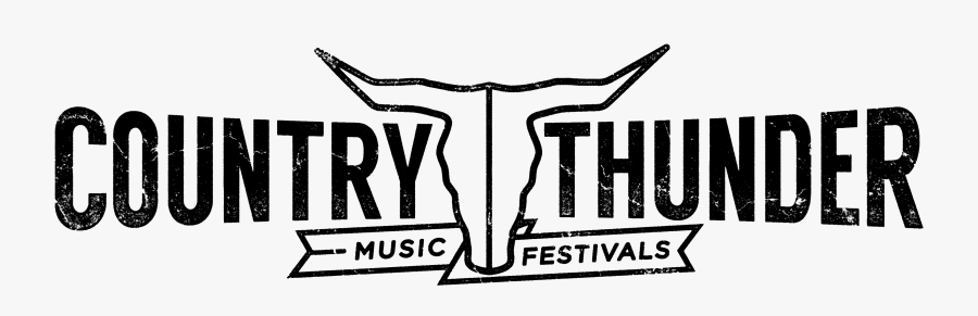 Country Thunder Festival Logo, Transparent Clipart