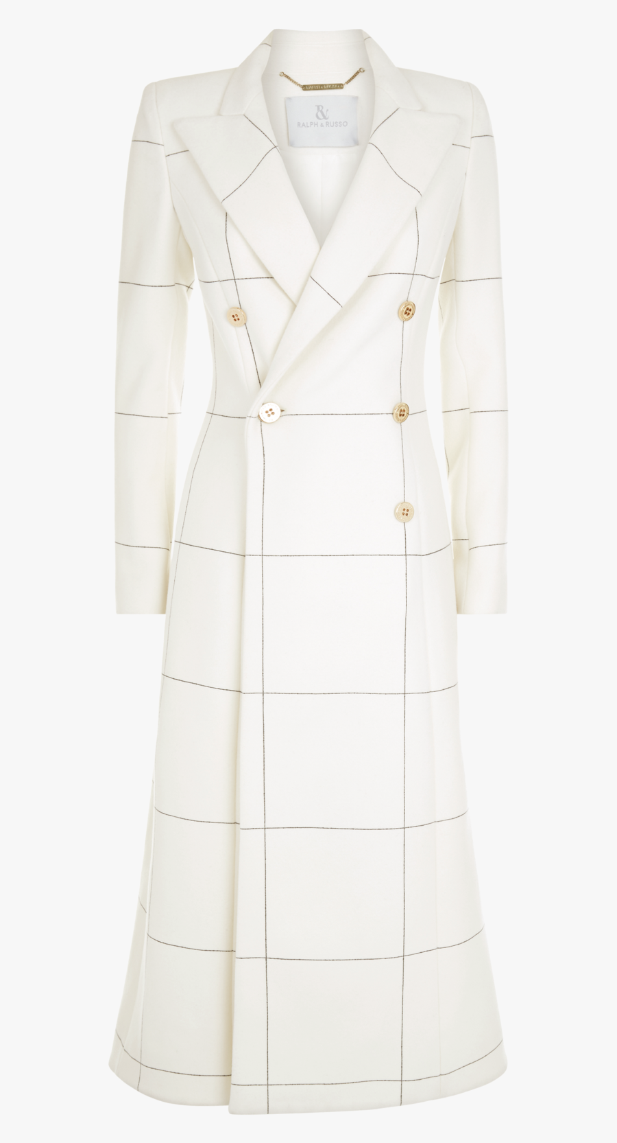 Black And White Printed Check Wool"data Src="//cdn - Trench Coat, Transparent Clipart