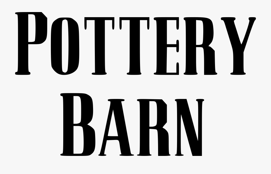 Pottery Png Black And White - Pottery Barn Logo Png, Transparent Clipart