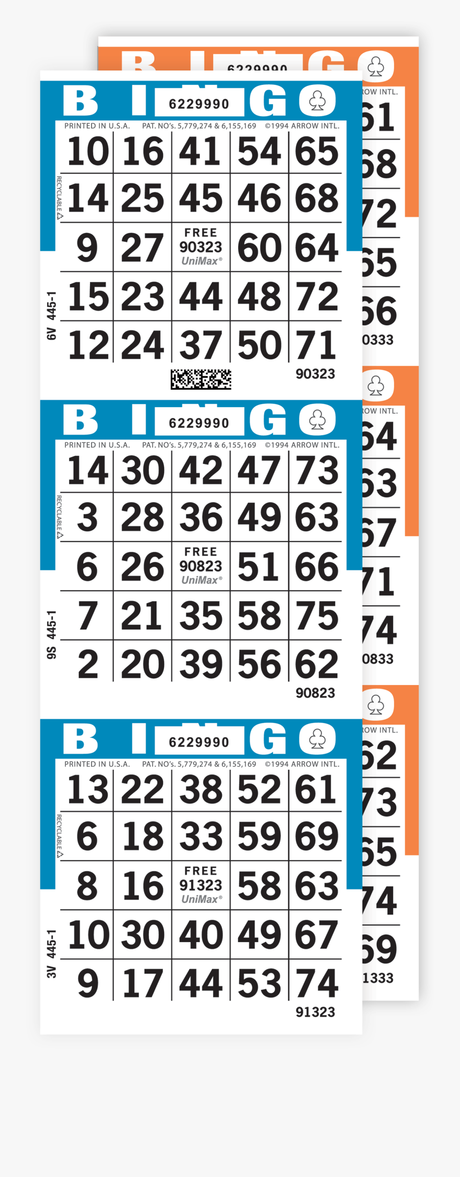 Bingo Set Cards 1 75, Transparent Clipart