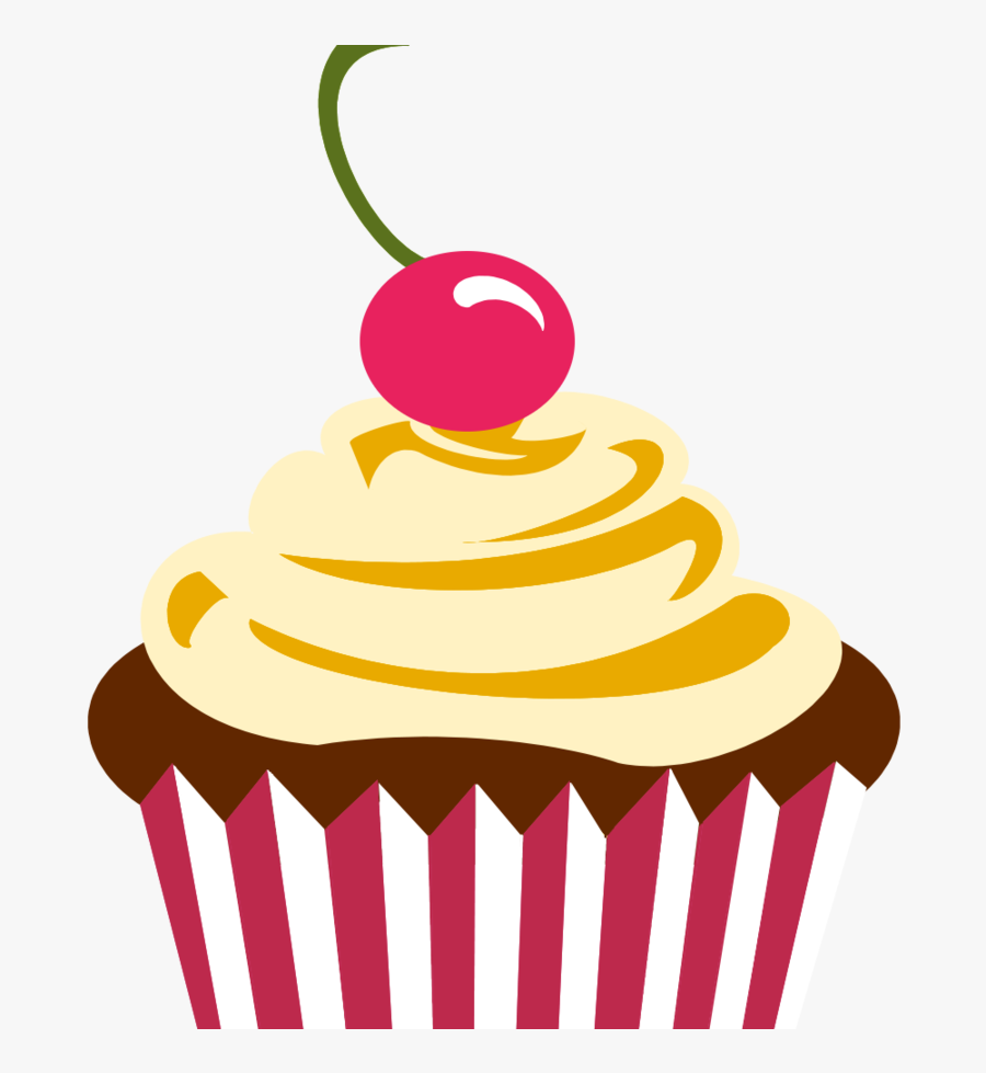 Cupcake Frosting & Icing Muffin Birthday Cake Chocolate - Transparent Background Cake Clipart Png, Transparent Clipart