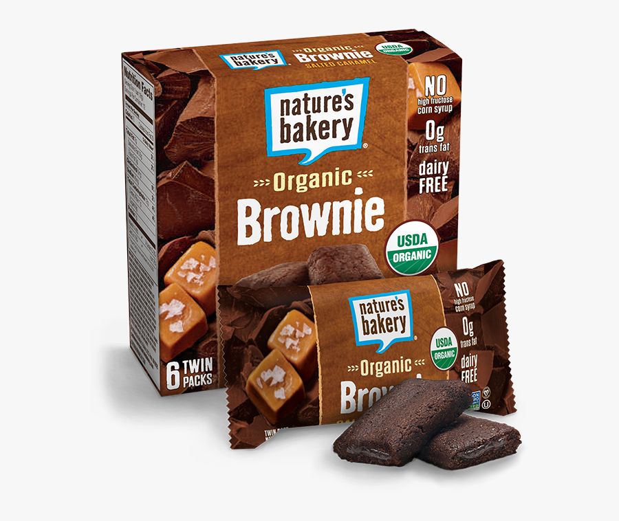 Brownies Clipart Square Chocolate - Nature's Bakery Organic Brownie, Transparent Clipart