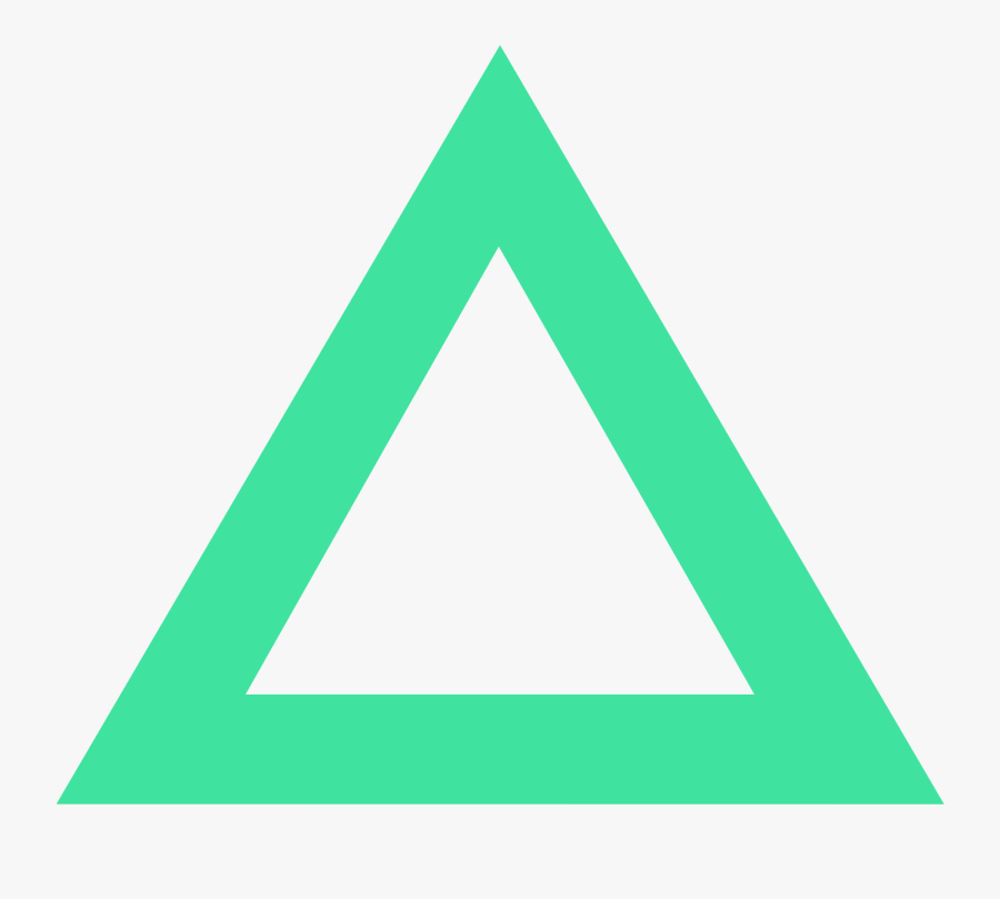 Transparent Triangle Shape Png - Green Triangle Transparent Background, Transparent Clipart