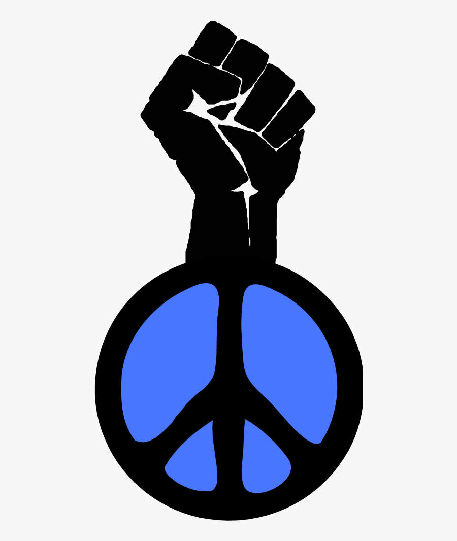 Fist Occupy Wall Street Fight The Power Peace Groovy - Raised Fist Artwork, Transparent Clipart