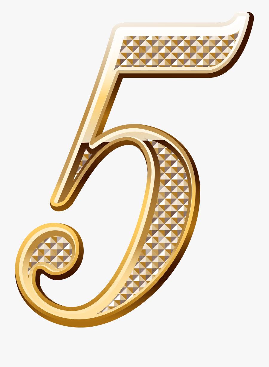 Numbers Pinterest Images - Gold Numbers Png, Transparent Clipart