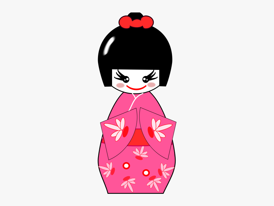 Doll Clipart - Old Japanese Clipart, Transparent Clipart